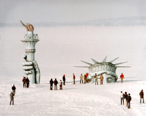 Leon Varjian Statue of Liberty prank